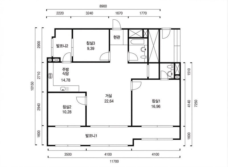 신트리3단지 평면도