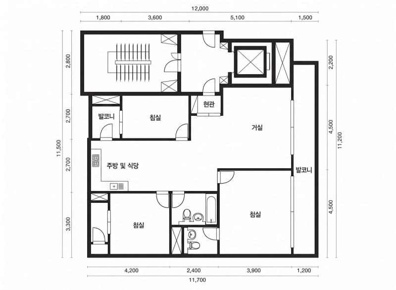 마포 삼성 31평형 평면도