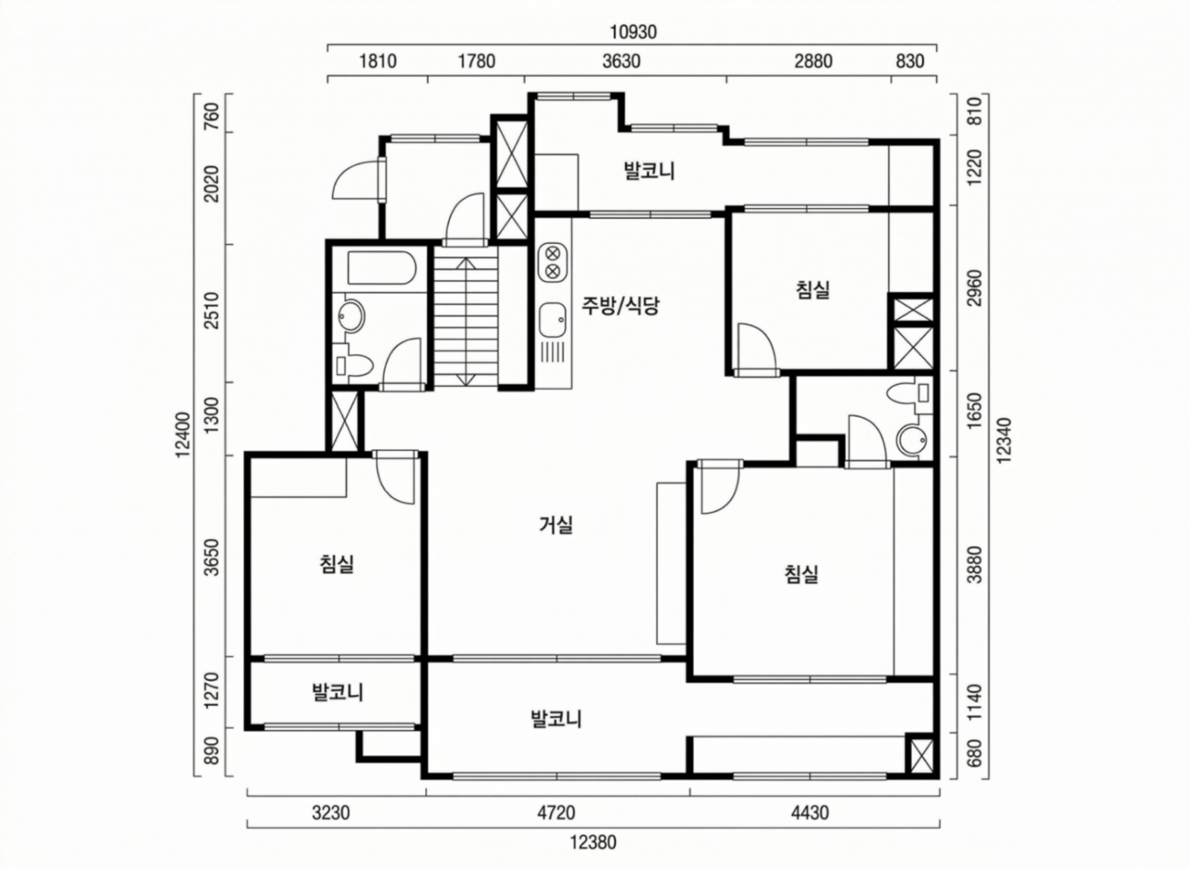 잠실엘스 인테리어 평면 구조