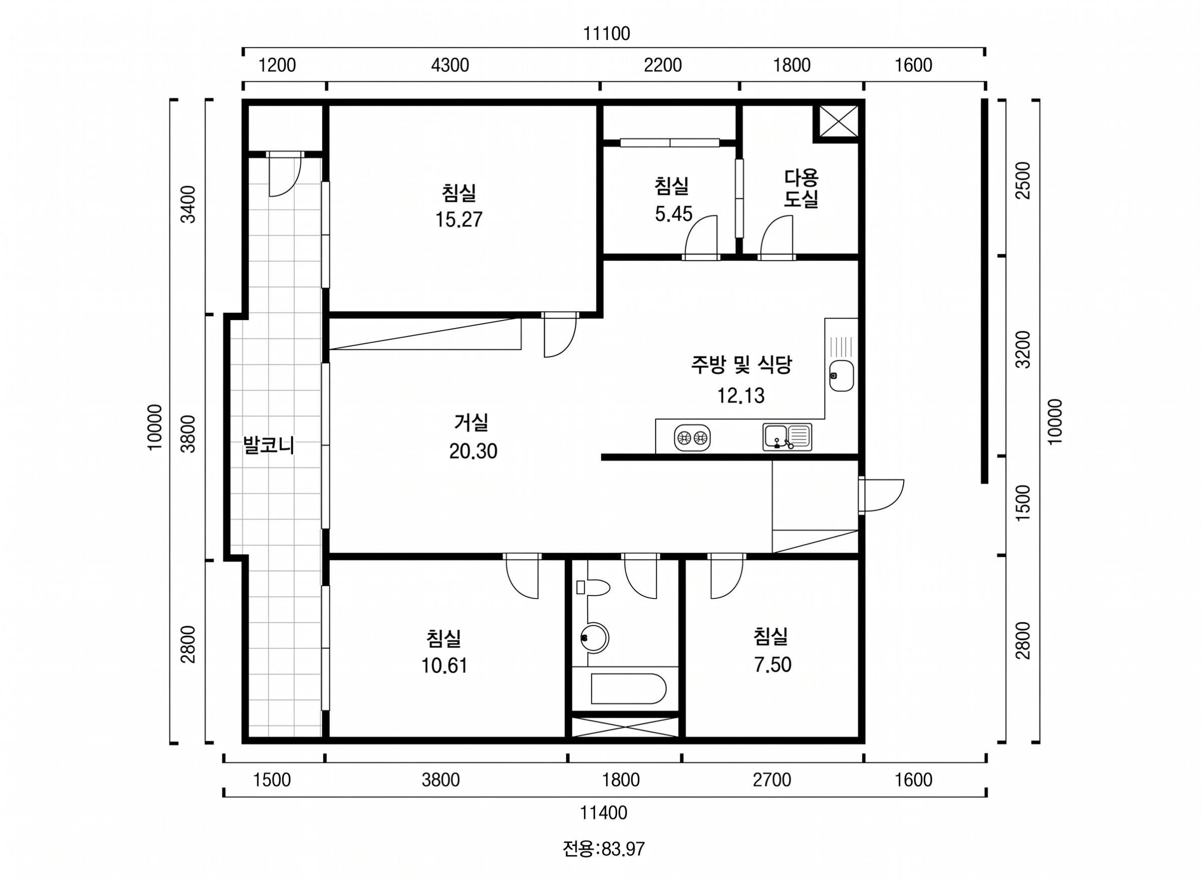 신반포2차 인테리어 평면 구조