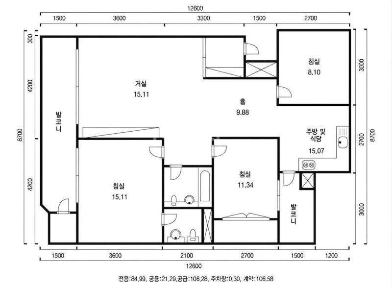 금호 두산 평면도