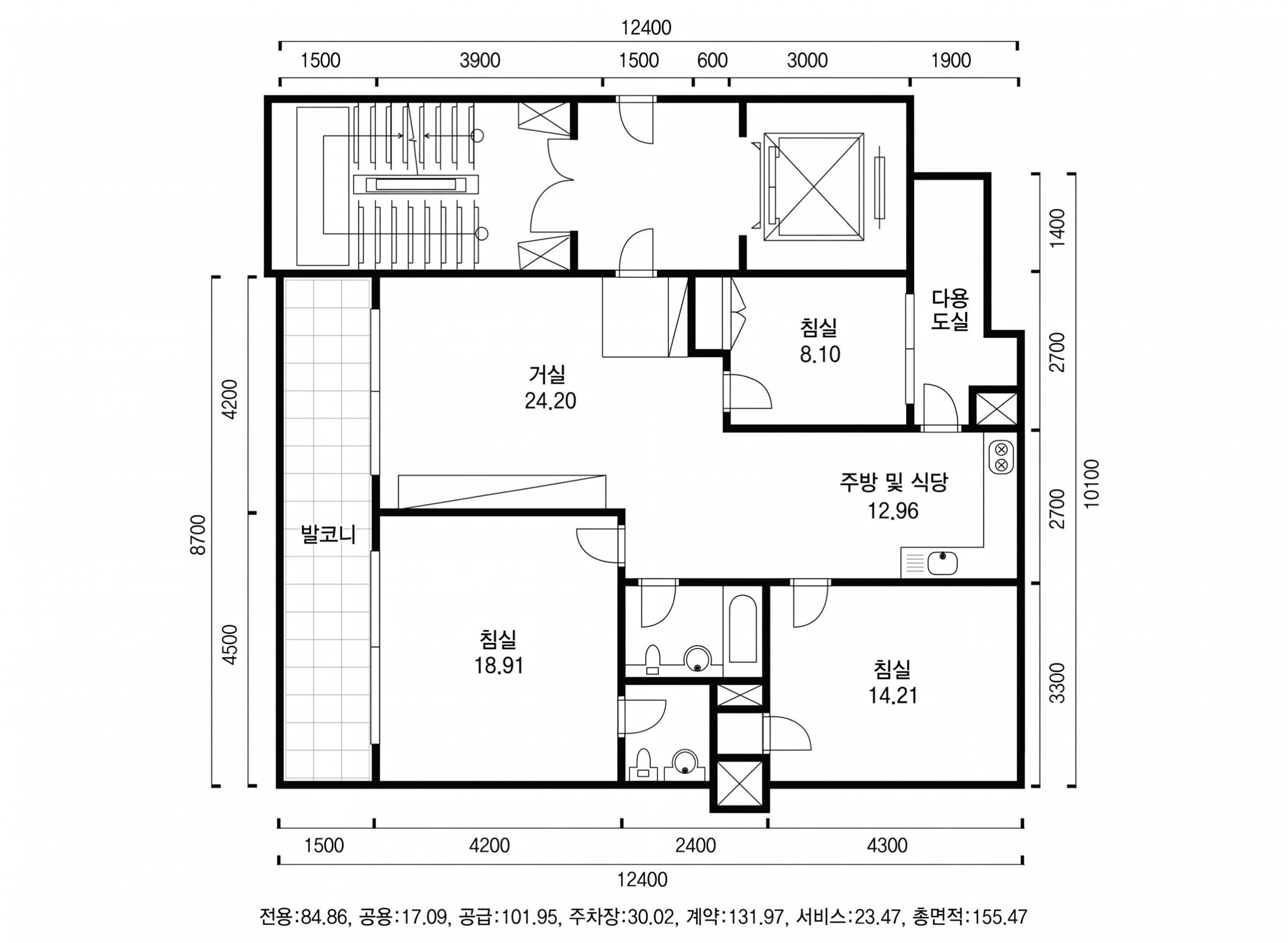 신반포청구 인테리어 평면 구조