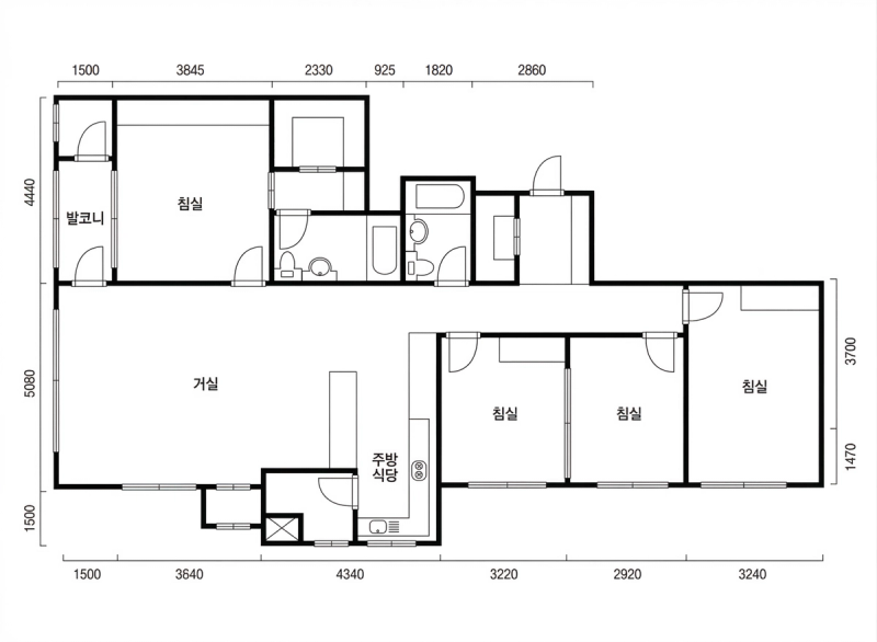 역삼자이 45B평형 평면도