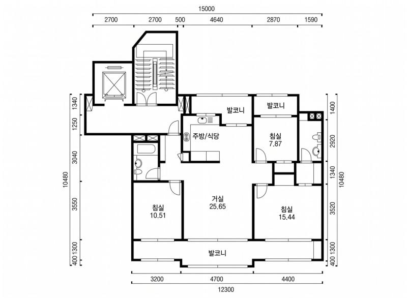 대방e-편한세상1차 32평형 평면도