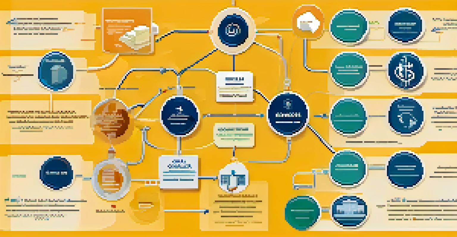 An infographic illustrating social impact bonds with icons representing various social programs and a flowchart.