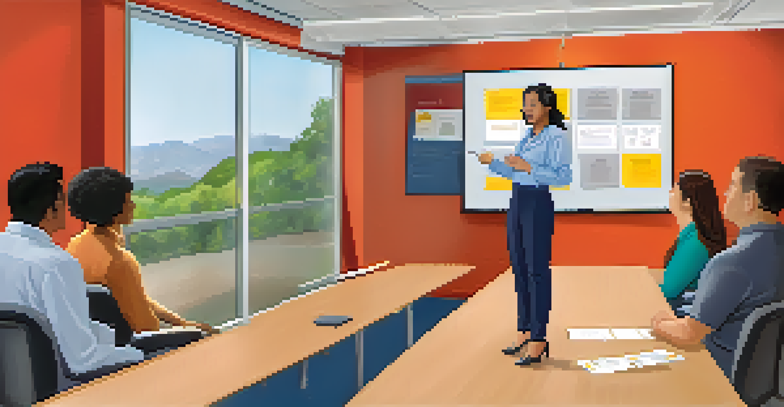 An employee involved in an interactive training session, role-playing ethical dilemmas.