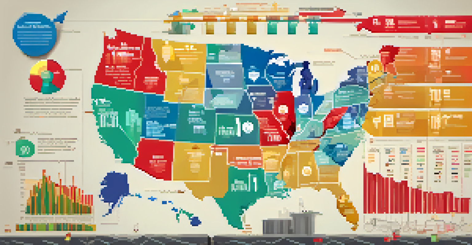 An infographic showing the relationship between inflation and wages with arrows and statistics.
