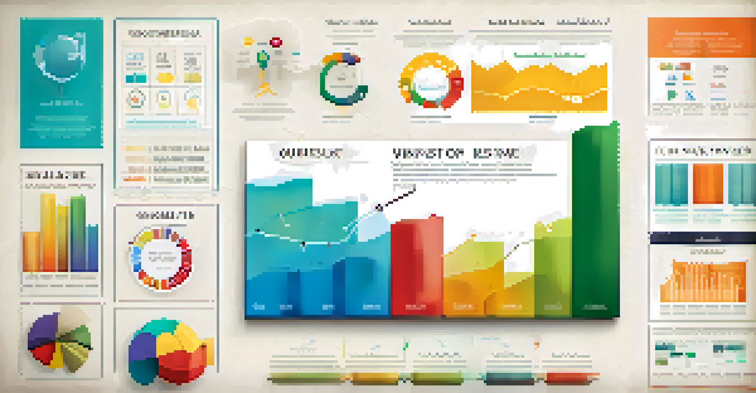 An infographic illustrating different investment strategies with colorful charts and icons.