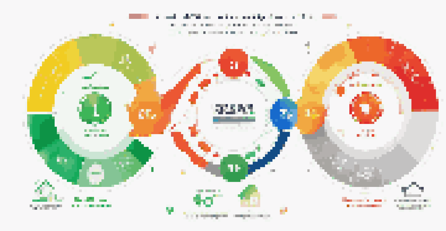 An infographic illustrating the connection between credit scores and investment opportunities with colorful icons and arrows.