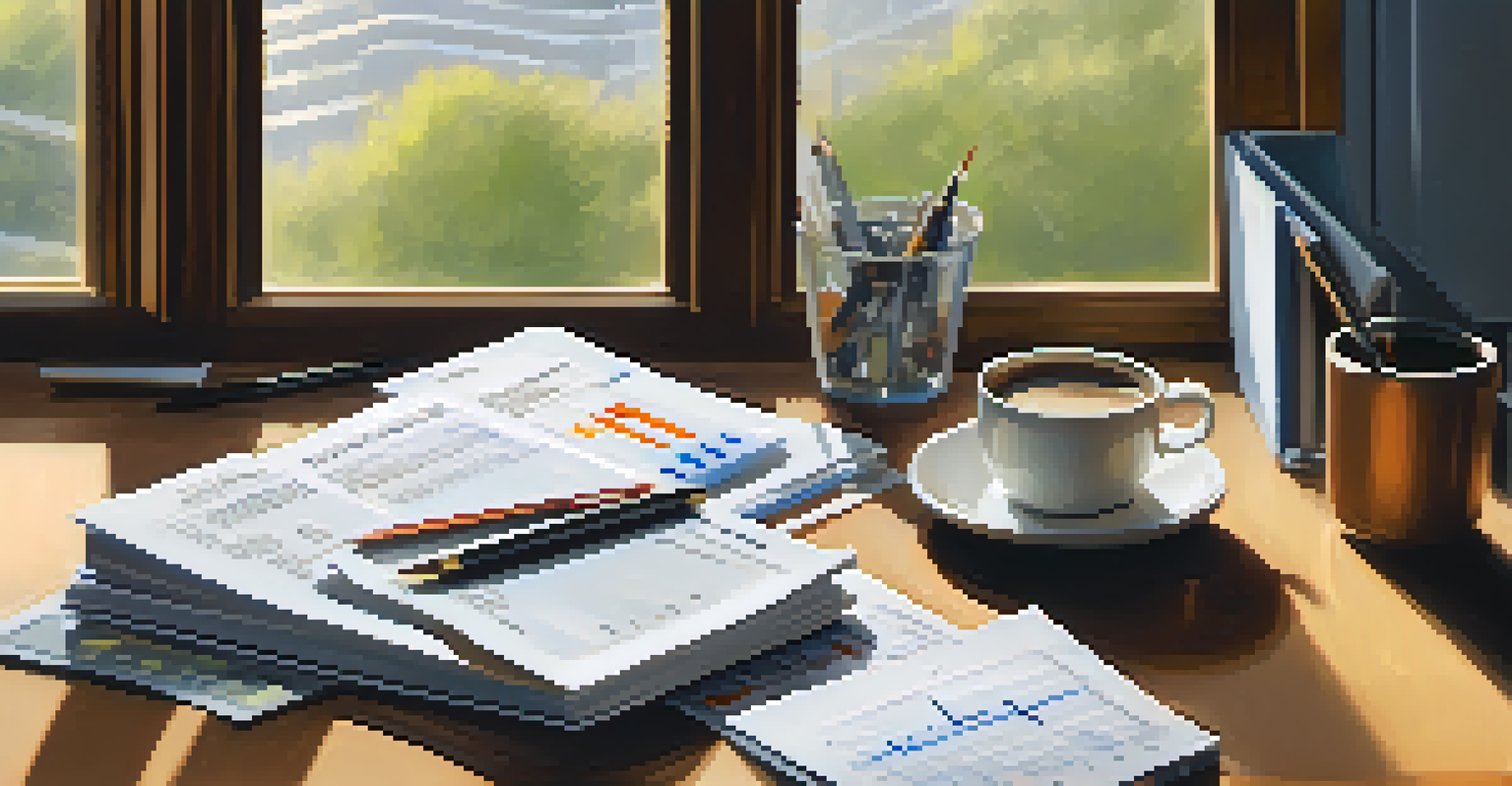 An organized desk with a financial planner and calculator, illustrating the creation of a financial plan.