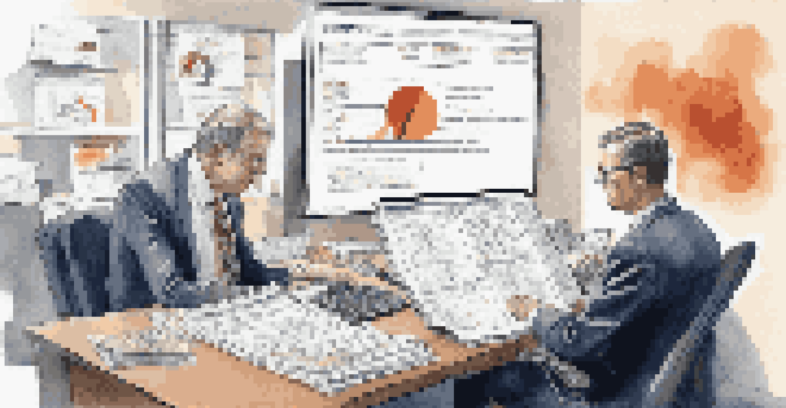 A split-screen image of two investors, one reviewing bonds and the other analyzing technology stocks, showcasing different investment strategies.