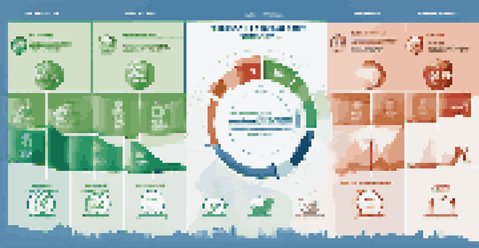 An infographic illustrating key economic indicators like interest rates and GDP growth affecting sector performance, with icons and descriptions on a clean background.