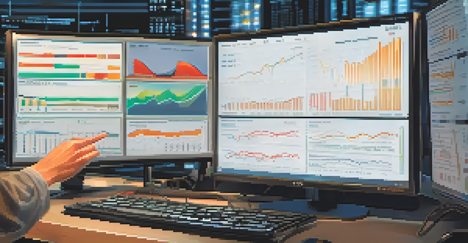 A close-up of a computer screen with a dashboard for real-time transaction monitoring, showing alerts for suspicious activities.