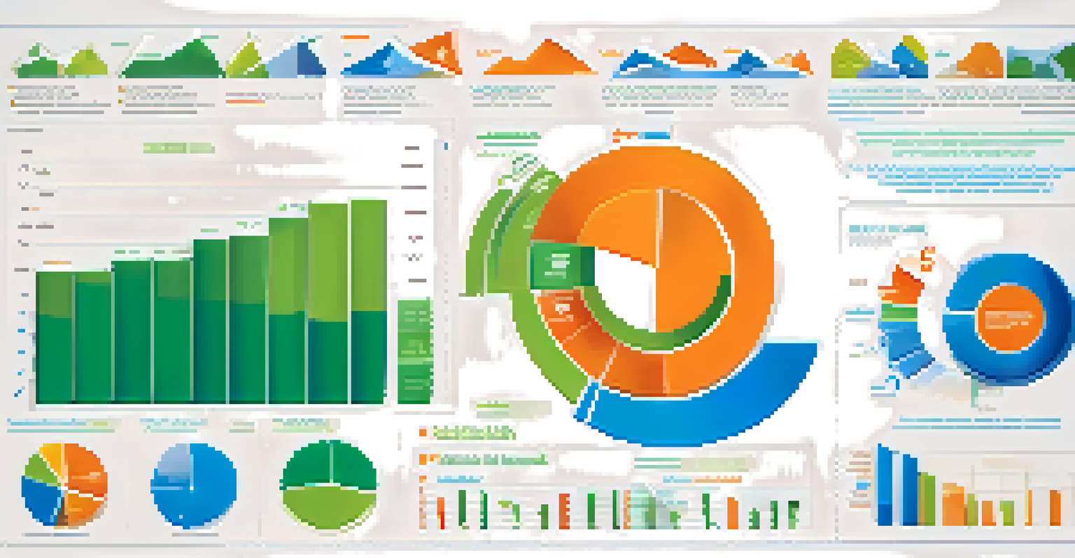 An infographic showing the components of the Statement of Shareholders' Equity, featuring pie charts and bar graphs in orange, blue, and green.