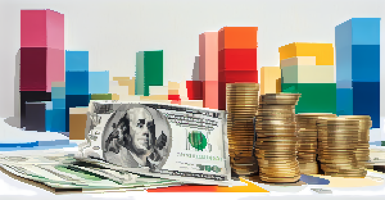 An illustration showing the three components of a balance sheet: assets, liabilities, and equity with relevant symbols.