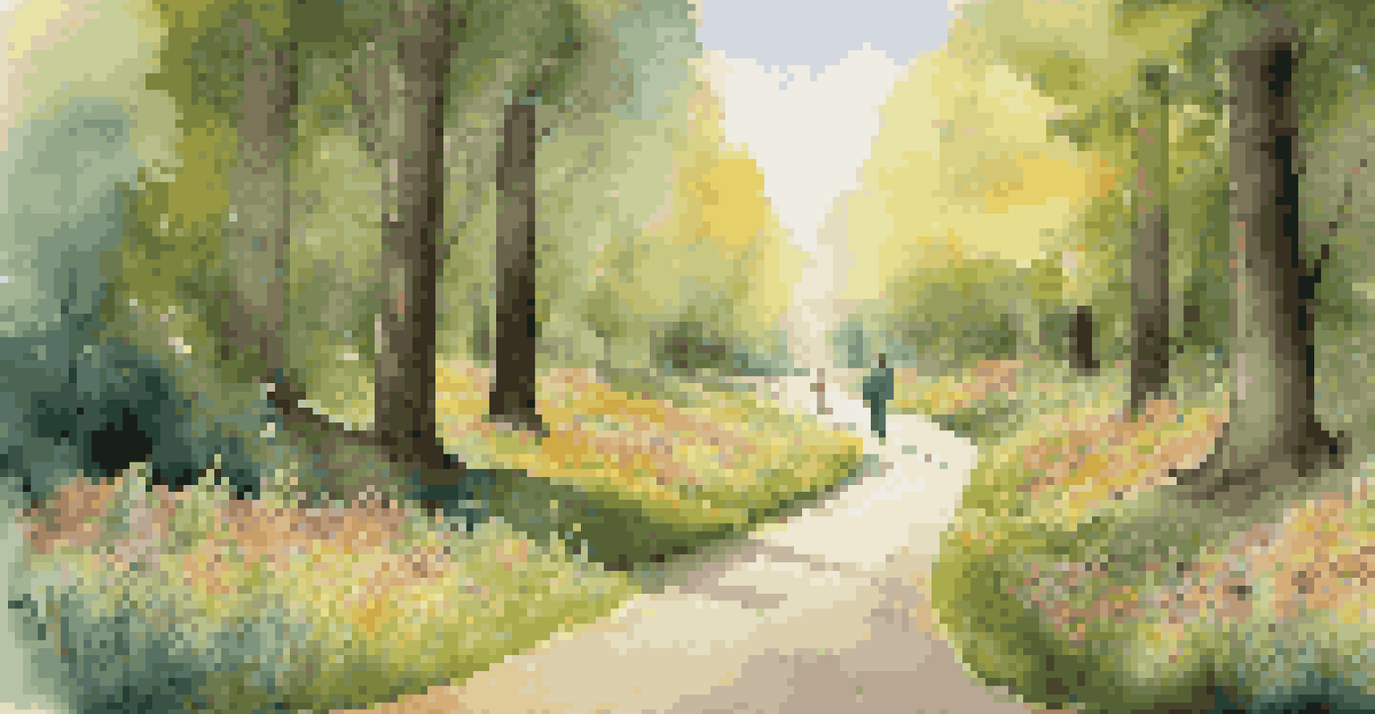 Two diverging paths in a forest, one bright and sunny, the other dark and shadowy, symbolizing investment choices.