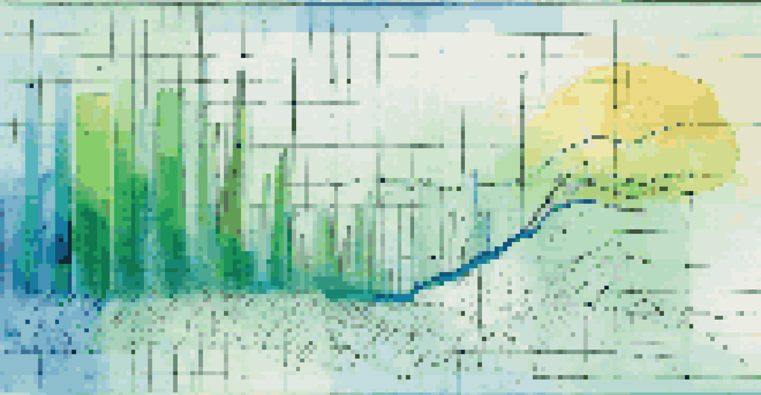 An abstract chart showing fluctuating lines and colorful graphs, suggesting sensitivity analysis in finance.