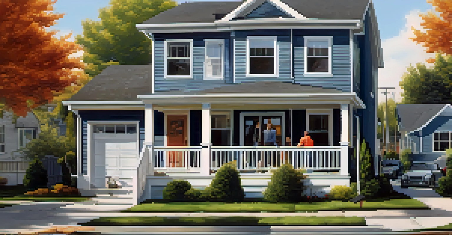 A group of young investors in front of a renovated house, illustrating the short-term real estate investment process.