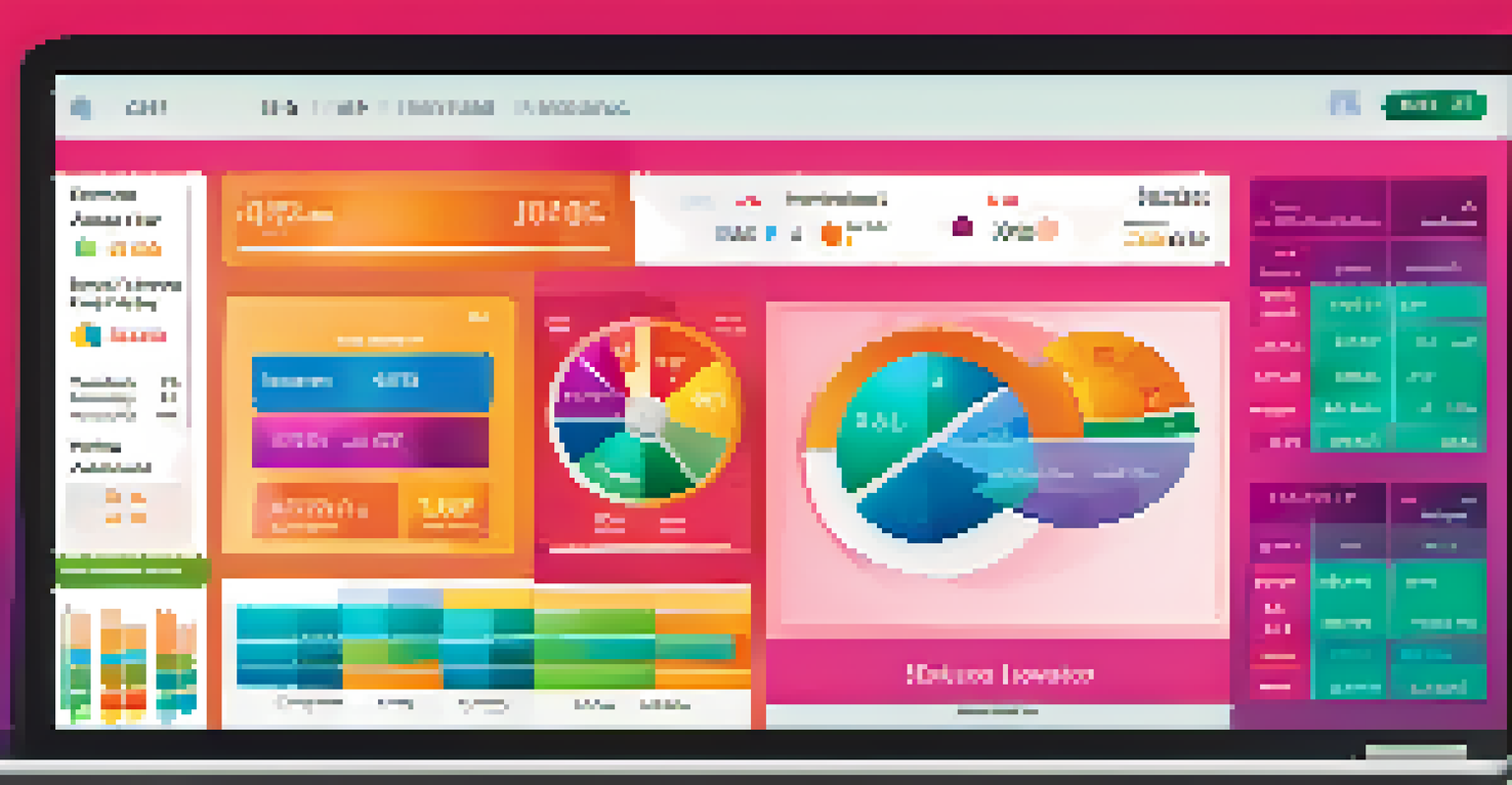 A digital financial dashboard showing diverse investment portfolio with graphs and charts.