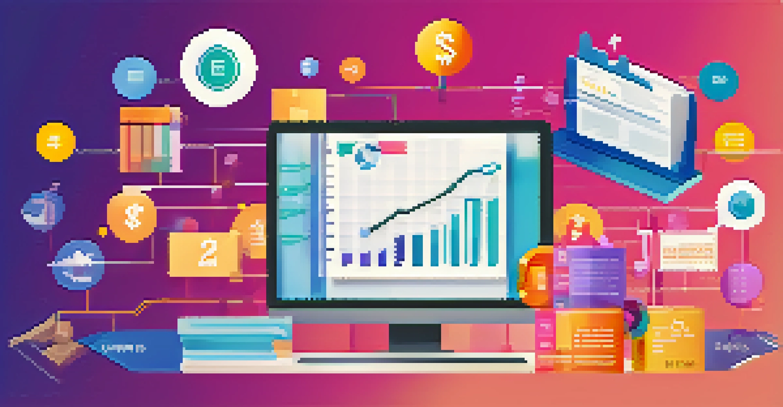 An infographic comparing ETFs and mutual funds, highlighting benefits like lower fees and tax efficiency with colorful icons on a light background.
