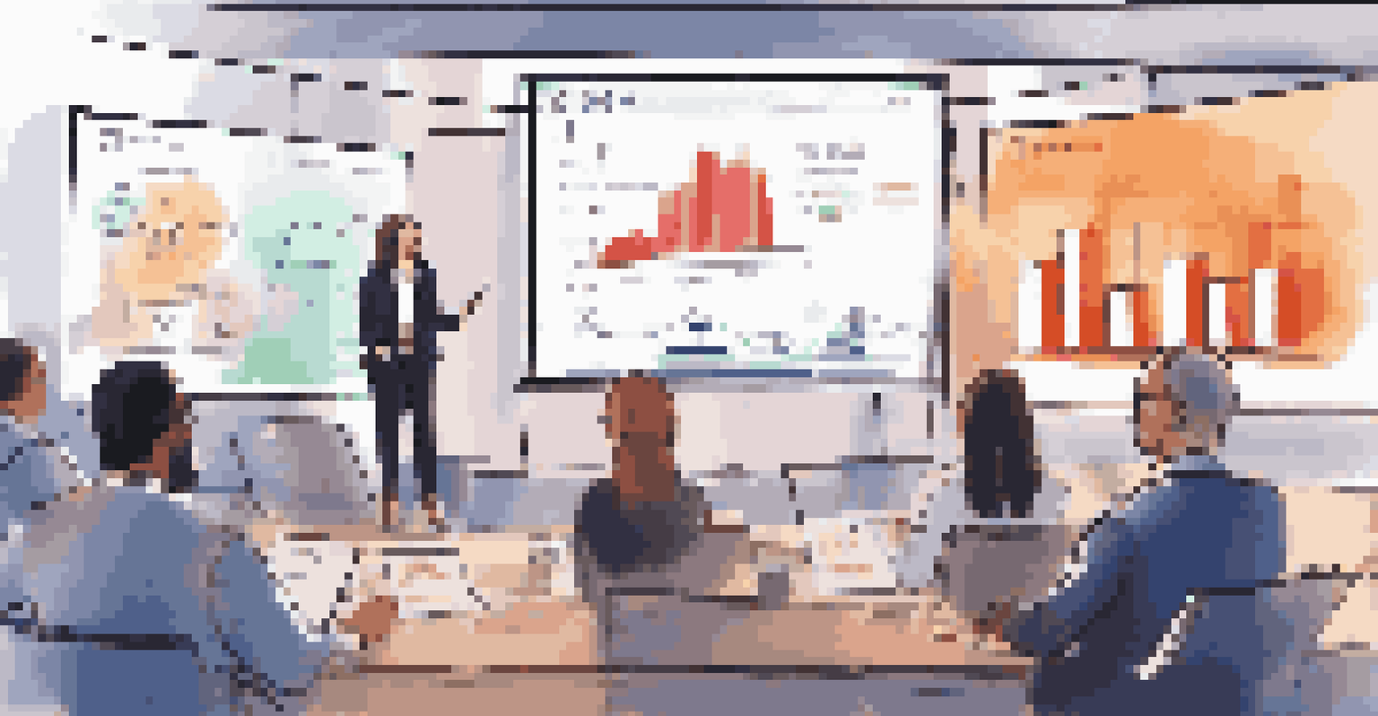 A financial expert presenting a webinar on investment strategies to an engaged online audience.