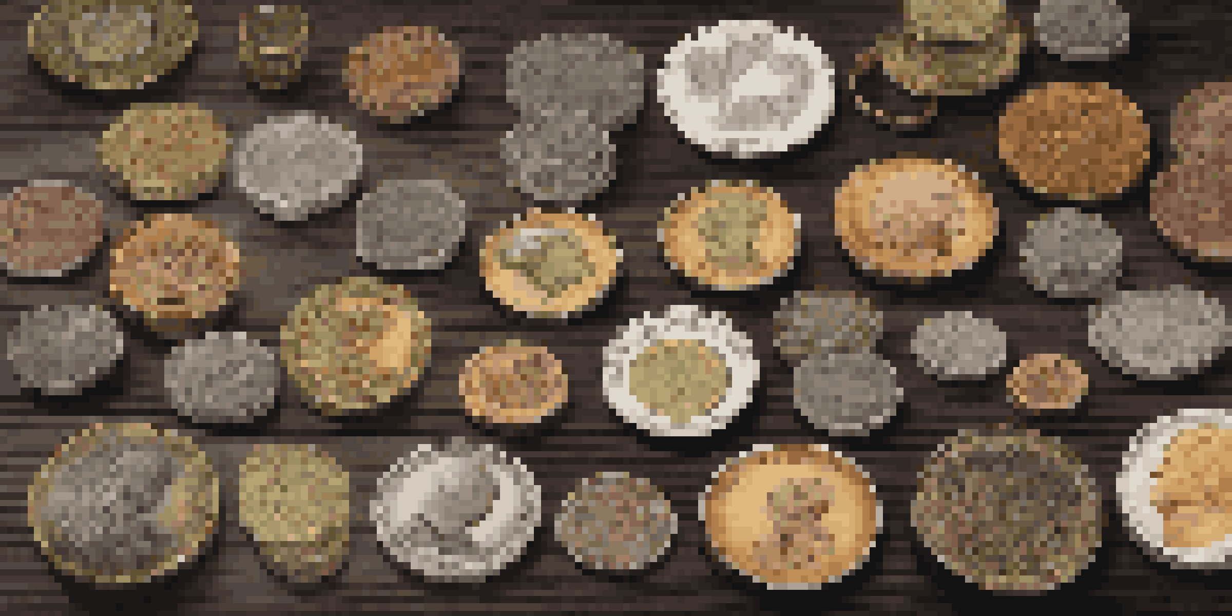 A collection of coins and banknotes on a dark wooden table, representing different currencies.
