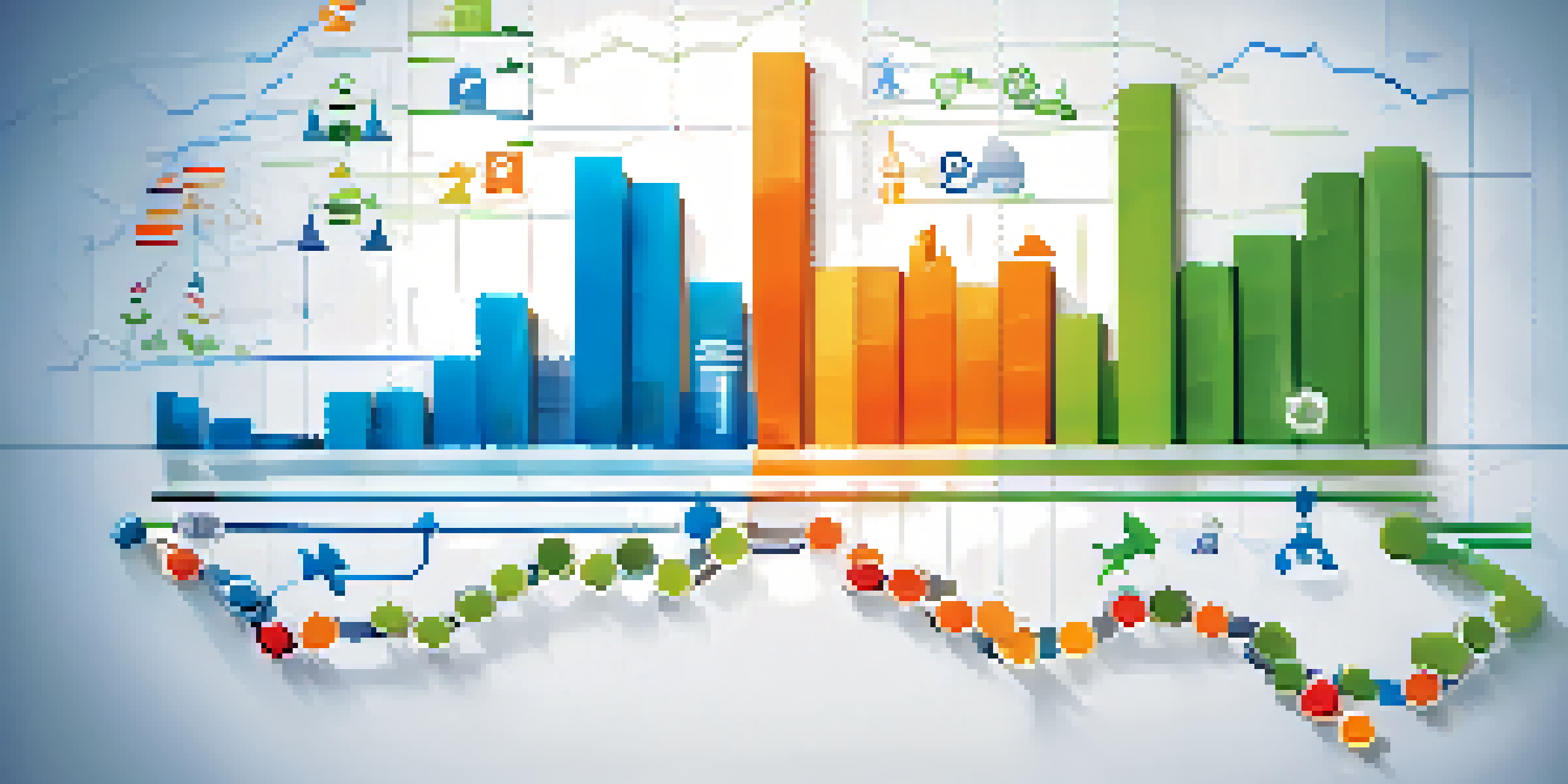 A colorful graph showcasing different private equity exit strategies like IPOs and mergers, with icons for each strategy.