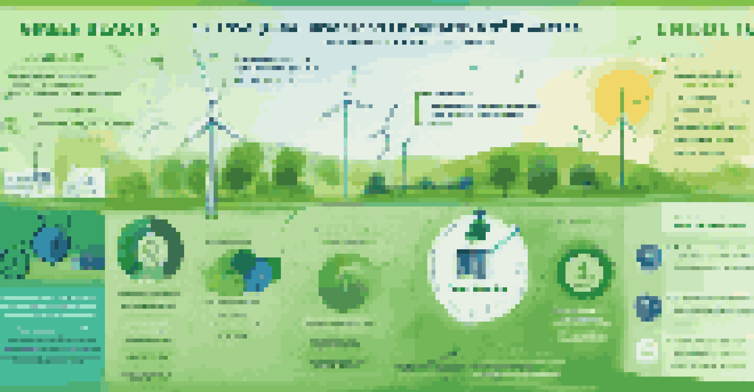An infographic showcasing tax benefits of green energy investments with icons and text highlights.