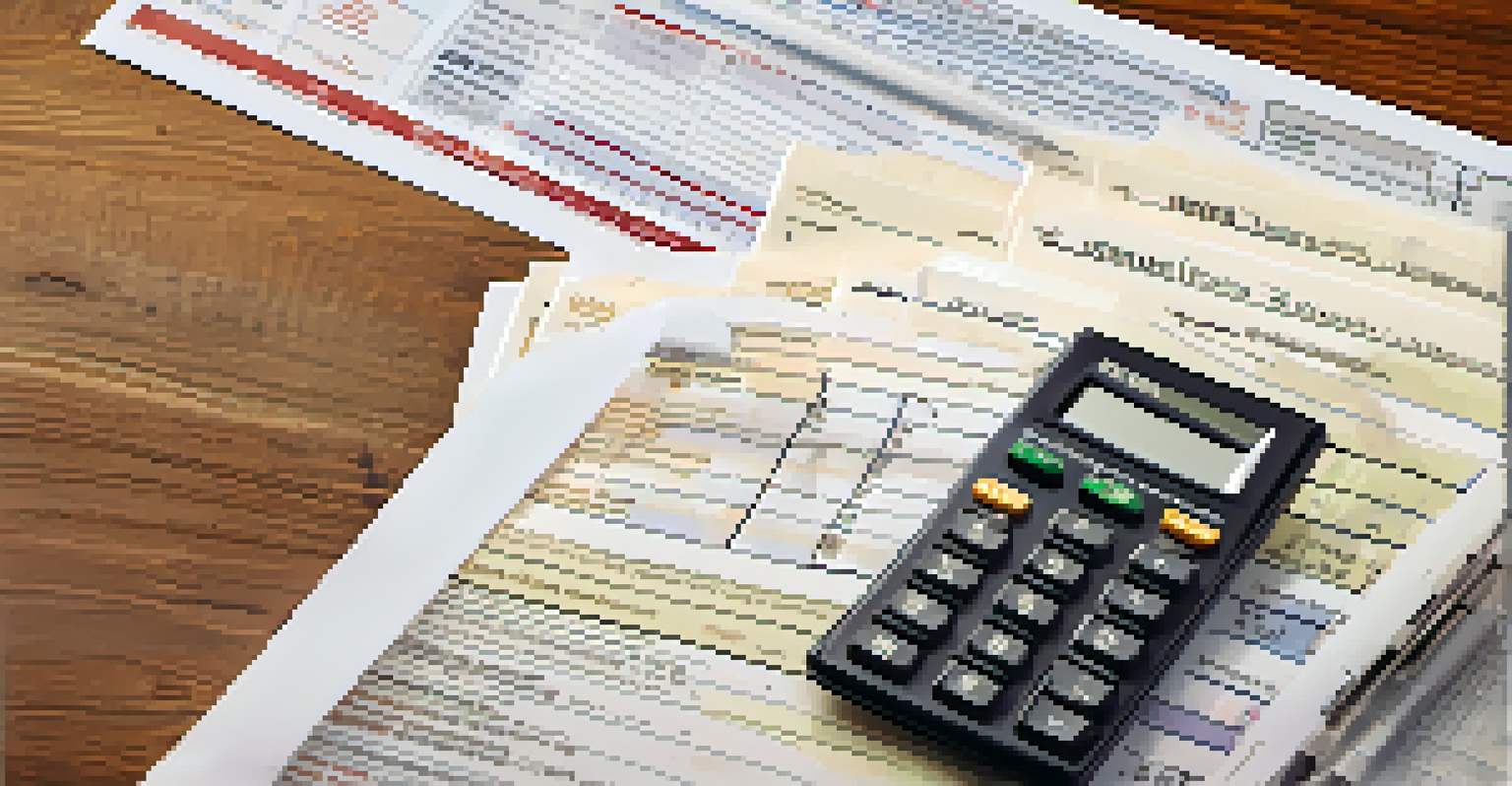 A close-up view of retirement savings documents and a calculator on a desk, showcasing financial planning materials.