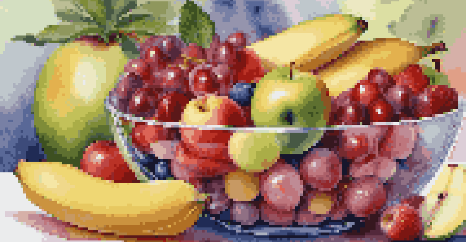 A bowl of assorted fresh fruits, symbolizing the concept of diversification in investments.