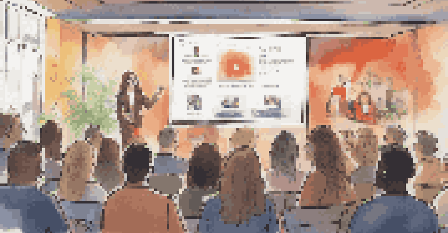 An engaging crowdfunding campaign presentation with backers showing interest in a digital project pitch.