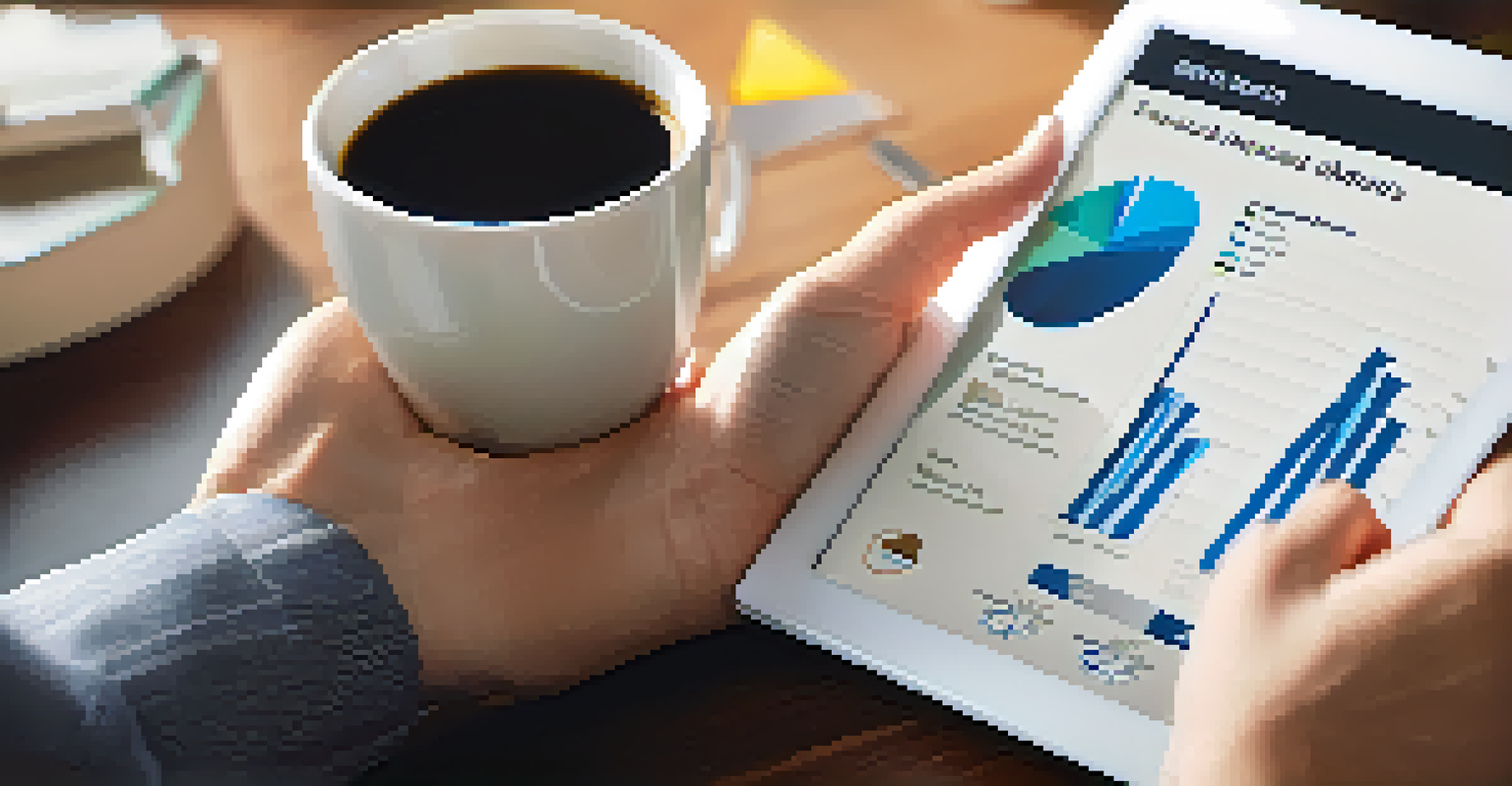 A financial advisor showing a chart on a tablet, discussing annuity options.