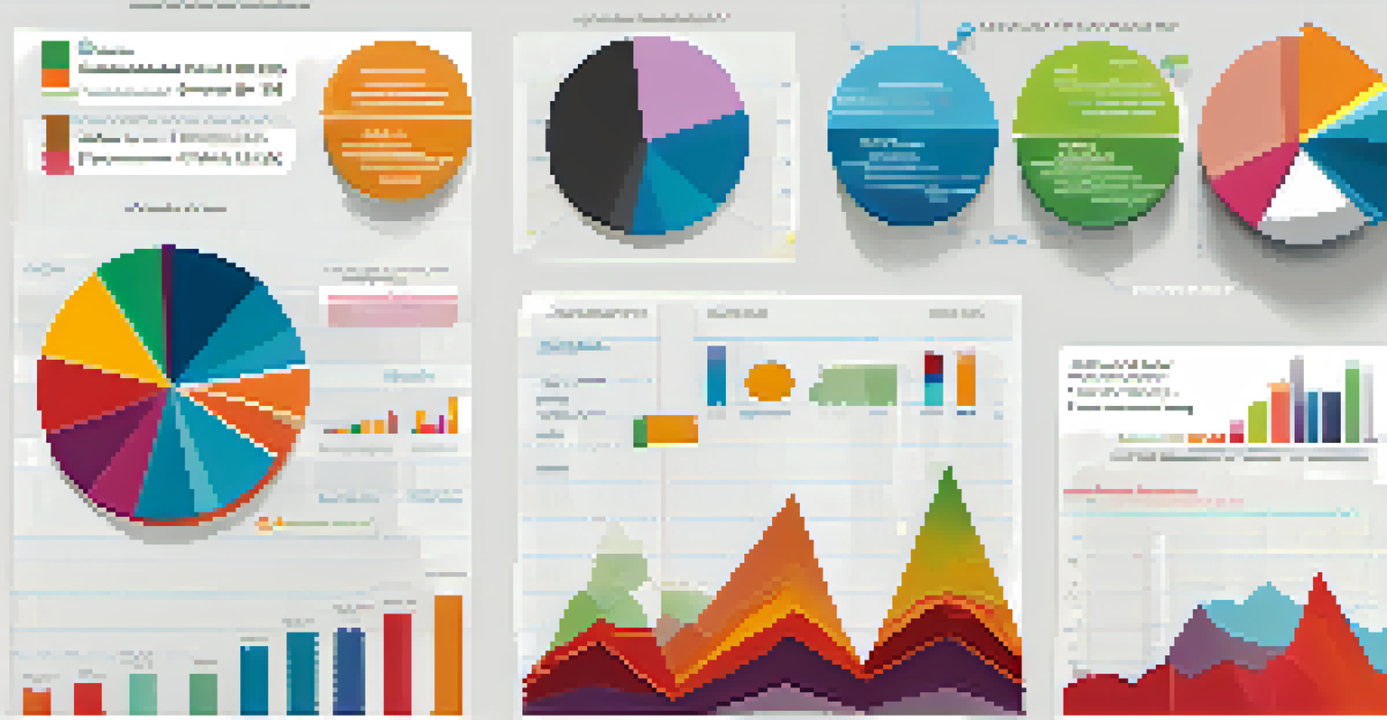 An infographic comparing non-operating income across various industries with colorful charts and graphs.