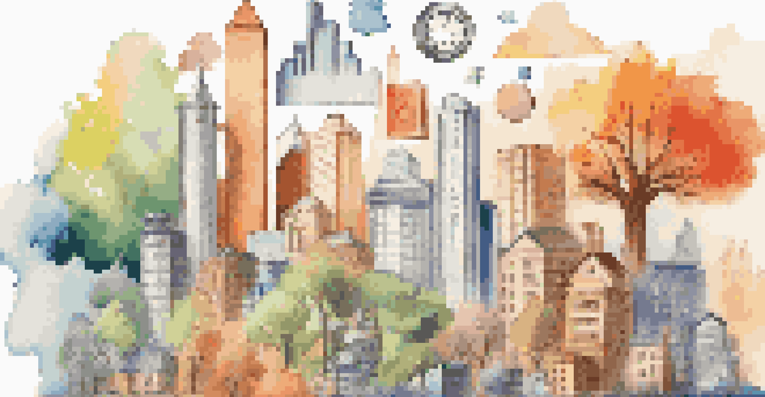 A colorful illustration of a diversified investment portfolio with stocks, bonds, and real estate icons.