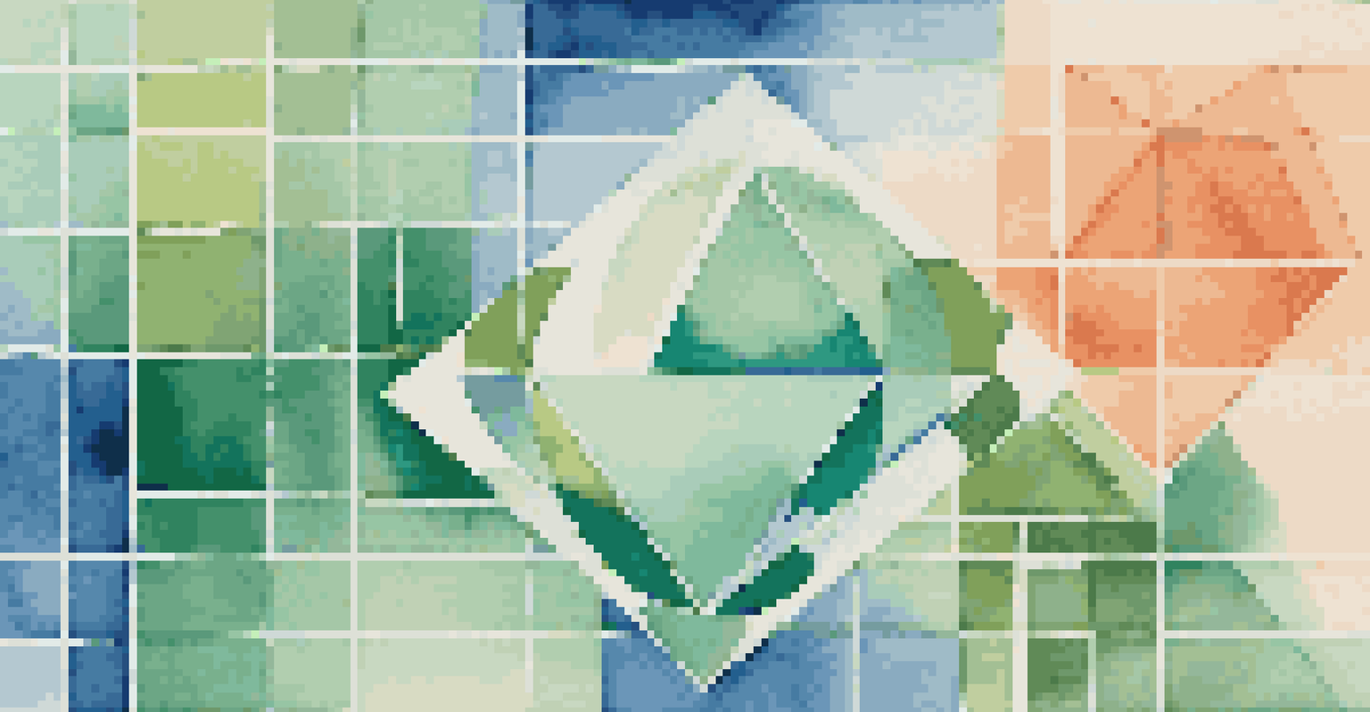 An abstract image depicting different geometric shapes symbolizing various asset classes in a balanced composition.