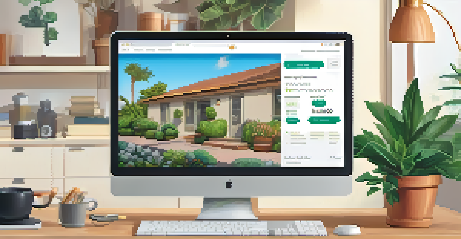 A close-up of a computer screen showcasing a real estate crowdfunding platform with property listings.