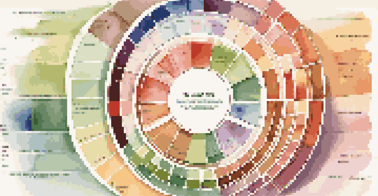 A colorful pie chart representing a diversified investment portfolio with various textures.