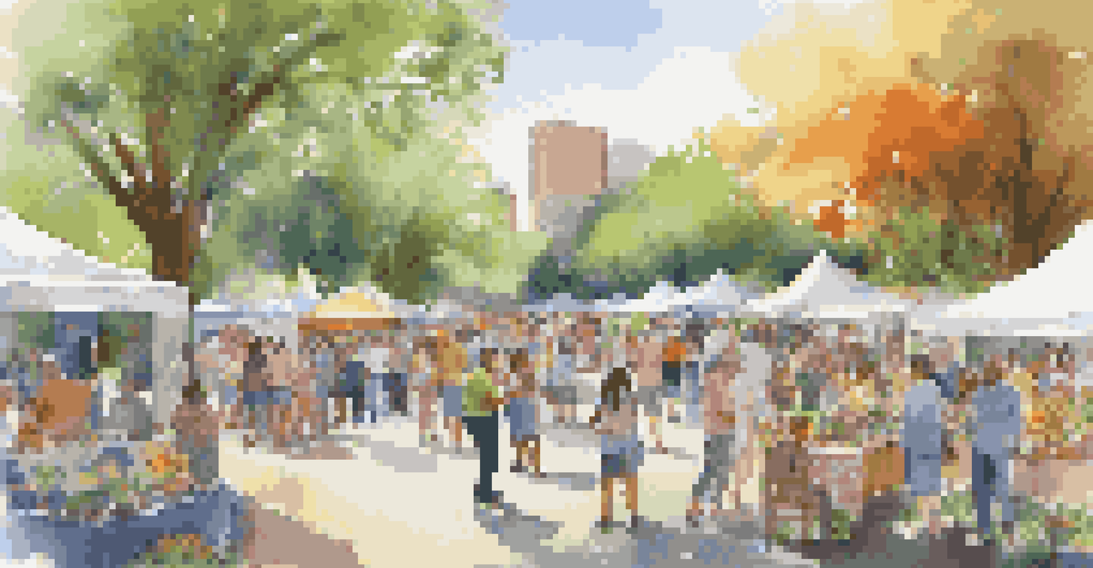 An outdoor event in a park with booths from diverse cultural organizations, featuring people interacting and enjoying a sunny day.