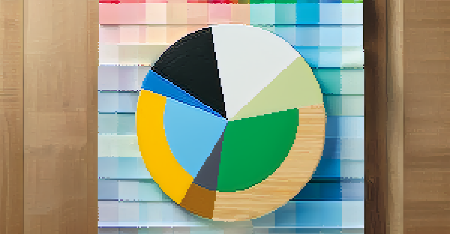 An abstract pie chart representing diversification in investment, with various textures and colors for different asset classes.