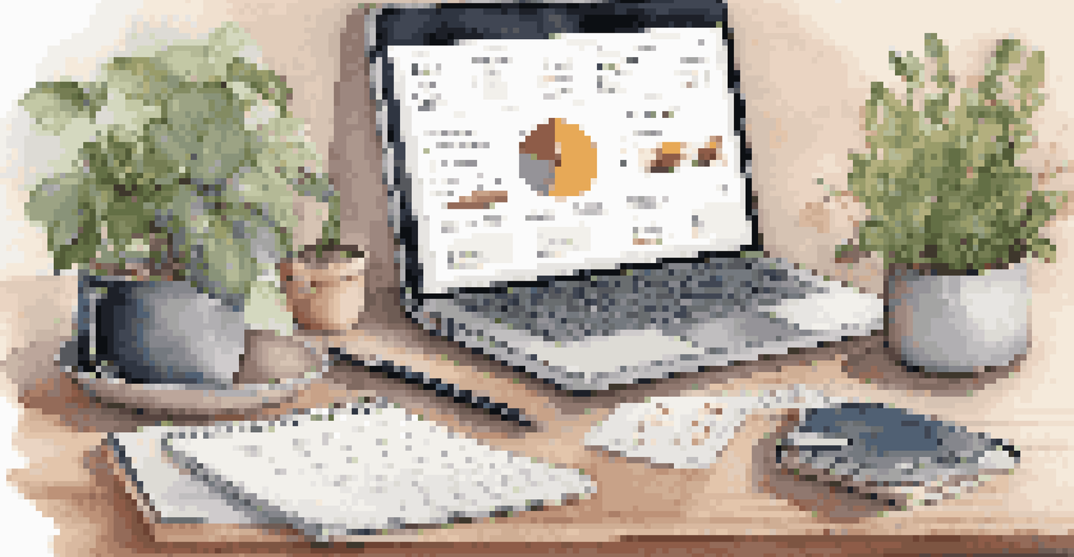 An organized desk with a laptop showing financial planning, notebooks, and a cup of coffee, symbolizing personal financial aspirations.