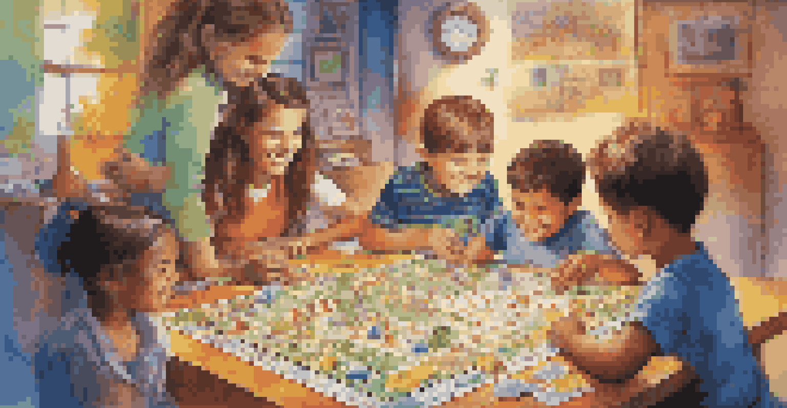 A child playing a money management board game with friends, illustrating financial education through fun.