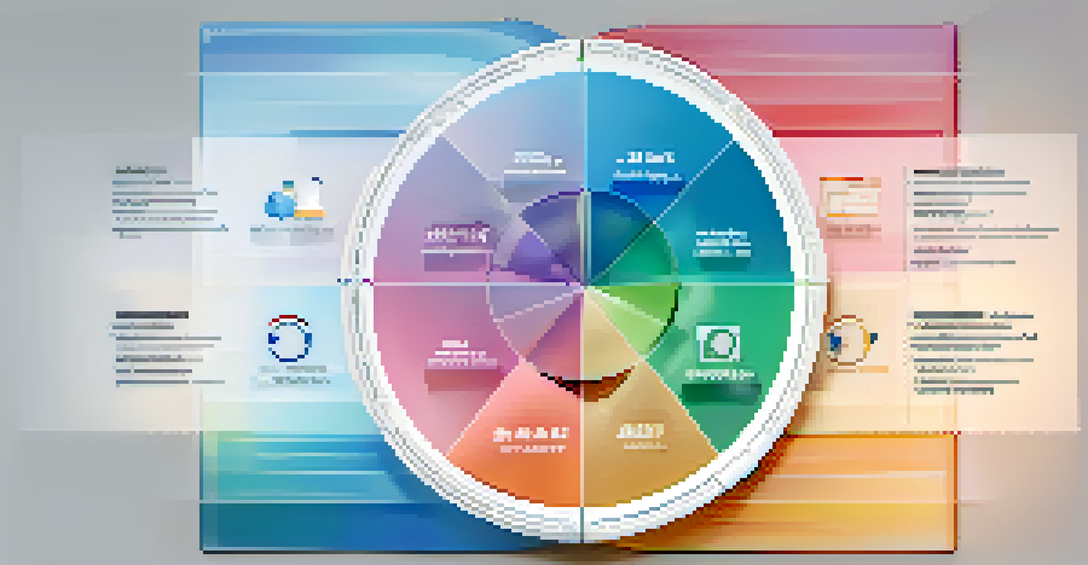 An illustrated pie chart showing a diverse investment portfolio.