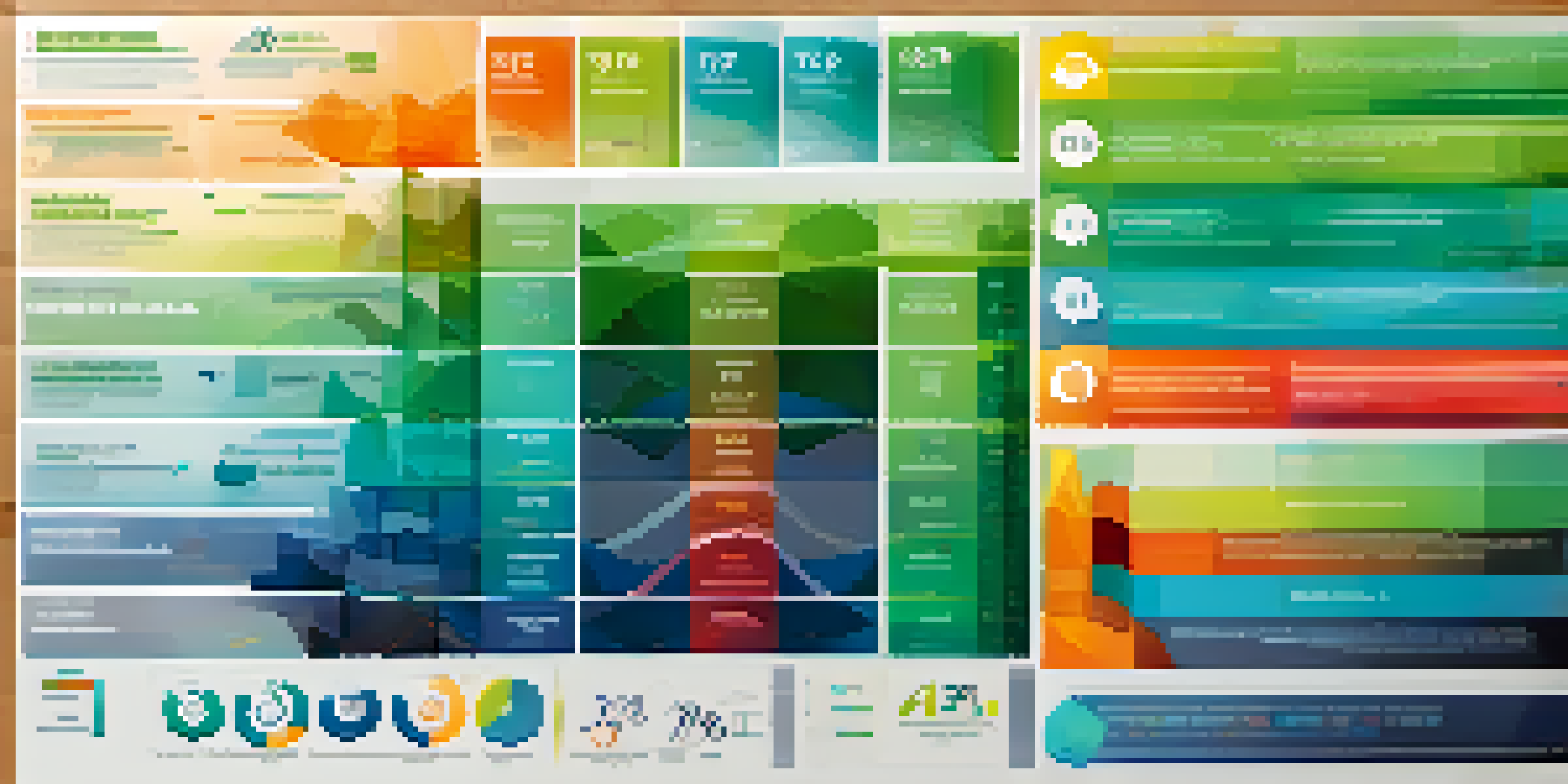 An infographic showcasing investment performance metrics with colorful charts and graphs, set against a gradient background.