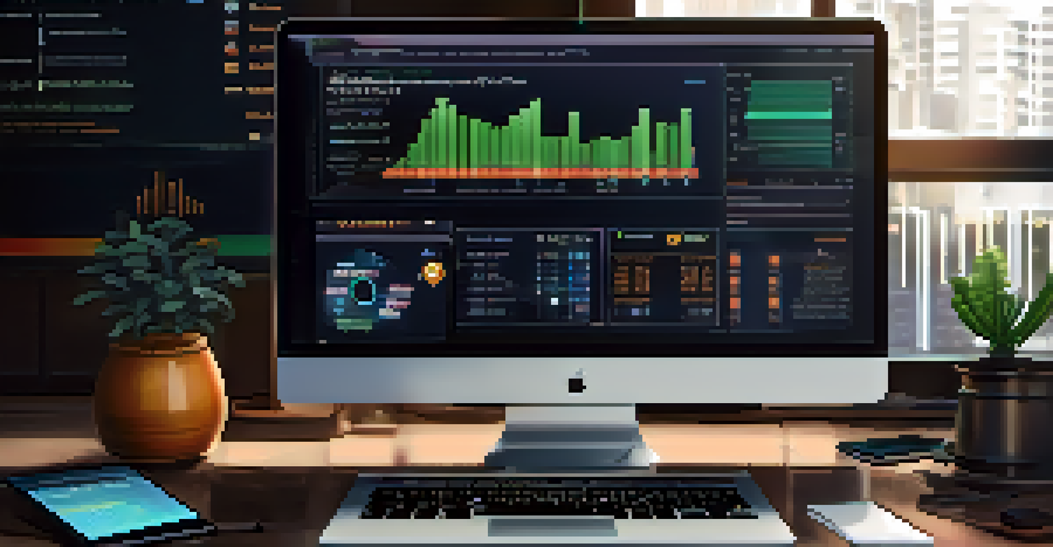 A close-up of a computer screen showing a compliance dashboard for cryptocurrency transactions, with graphs and KYC checklists.