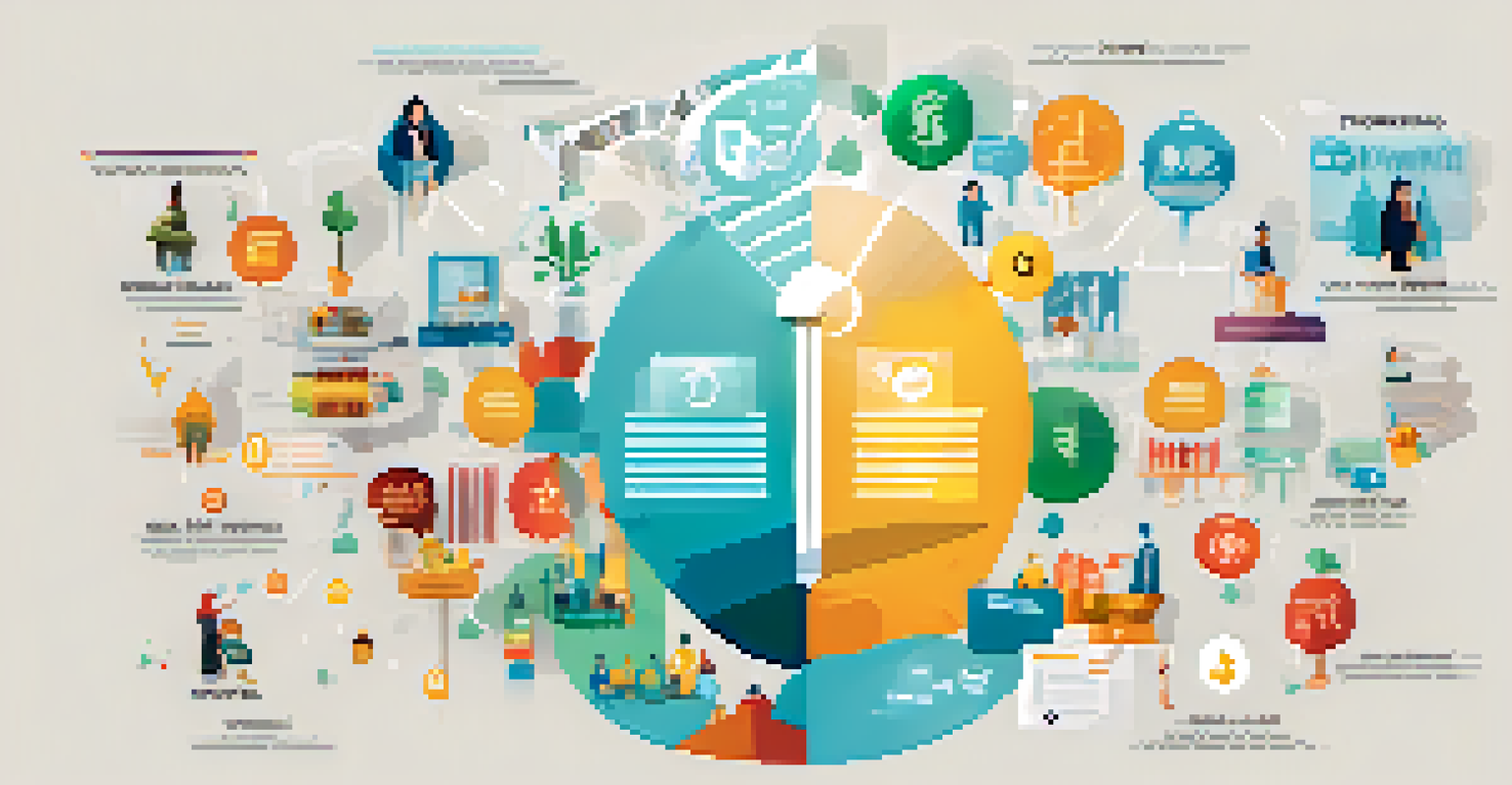An illustration showing different types of crowdfunding options with distinct icons and a modern design.