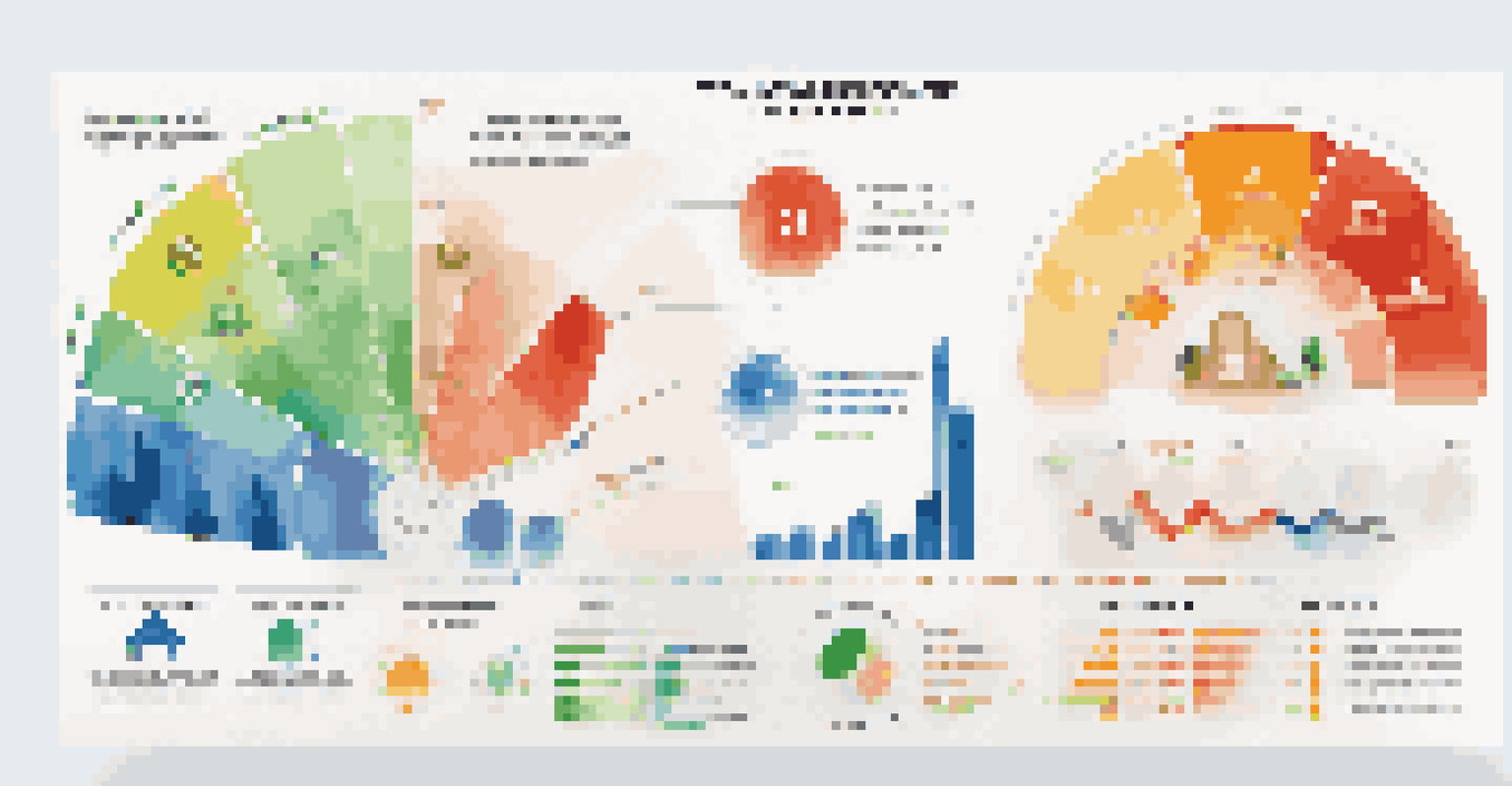 A colorful infographic illustrating key financial insights with icons and clear labels.