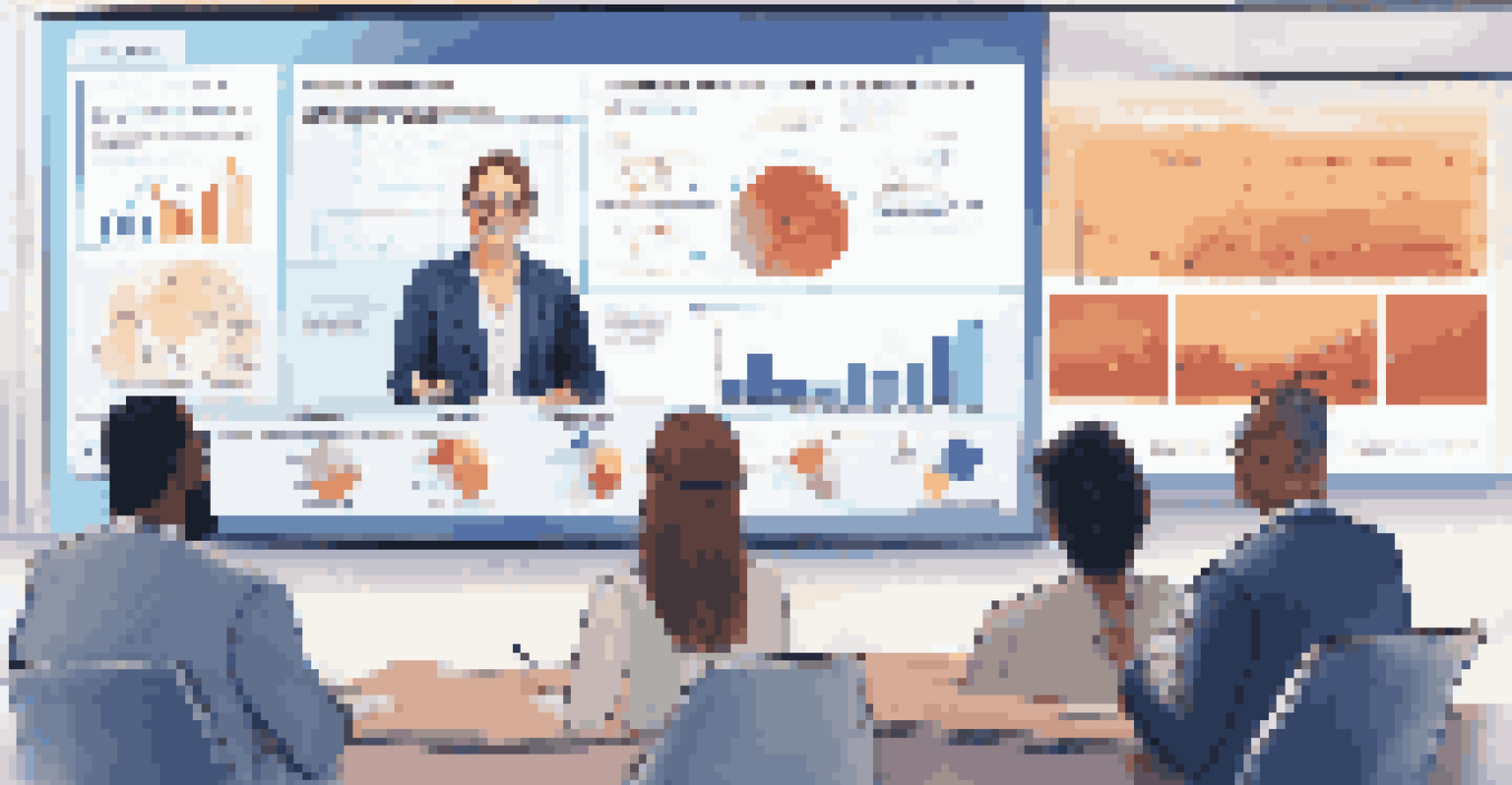 A professional speaker presenting insights on insurance investments during a webinar, with an engaged audience on a video call grid.