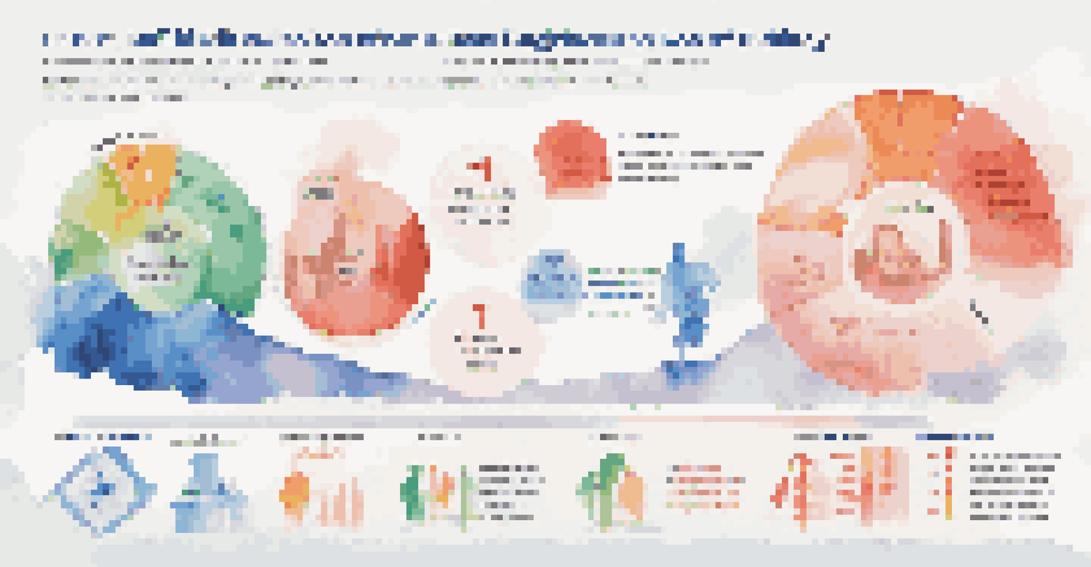 An infographic illustrating behavioral biases in budgeting with icons and explanations.