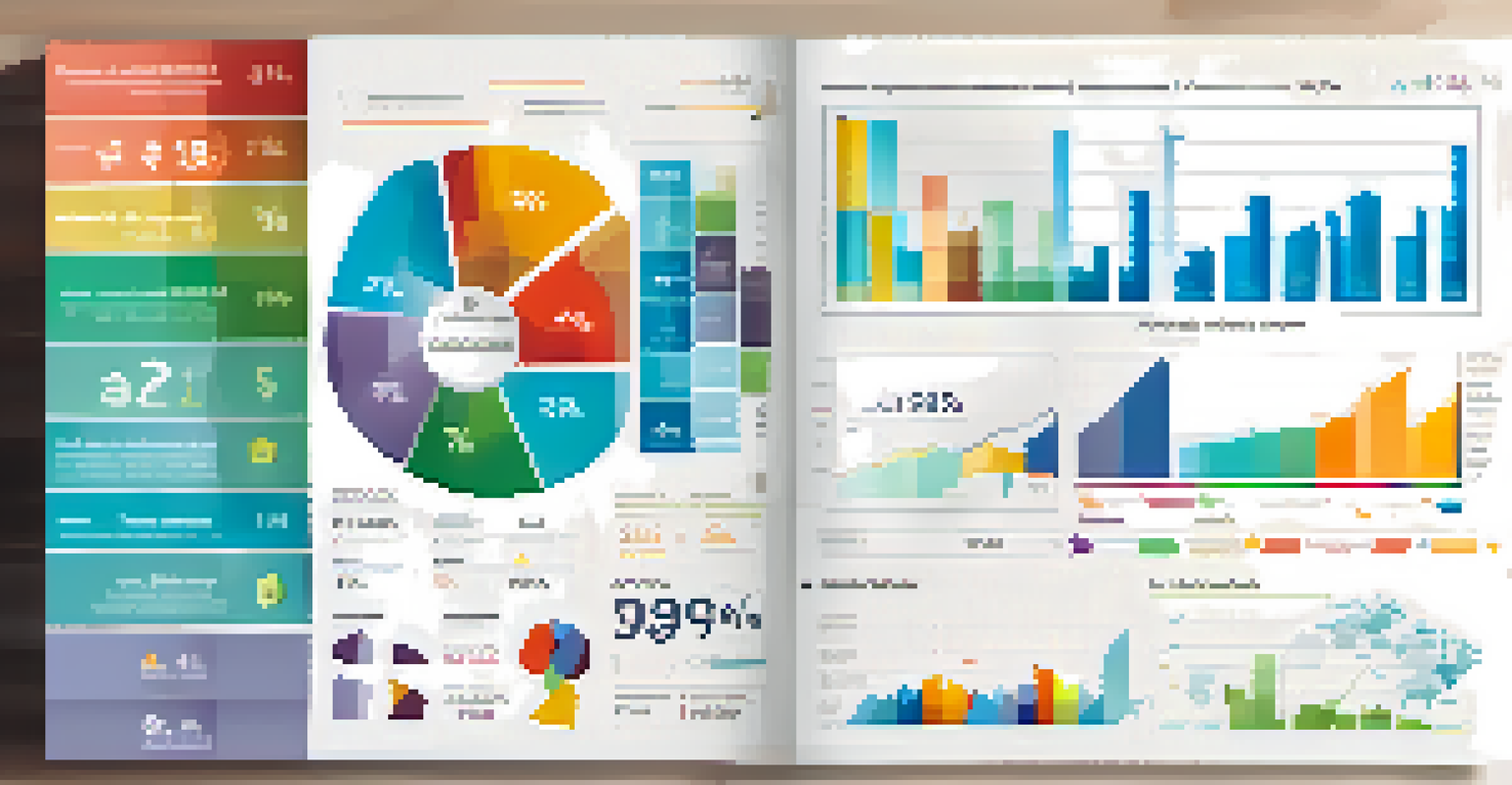 An infographic displaying investment performance metrics with colorful charts and graphs.