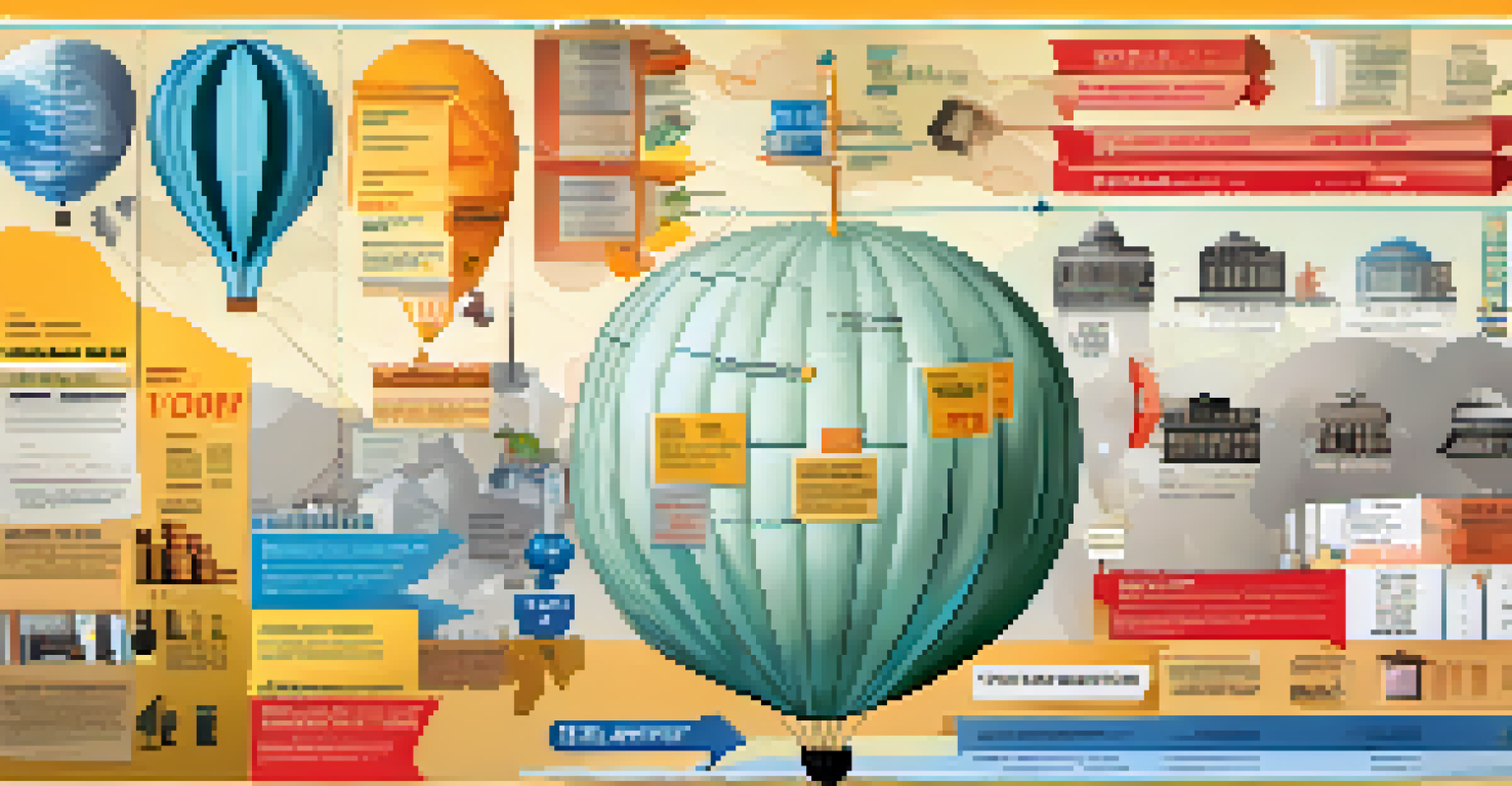 An infographic illustrating the causes and effects of hyperinflation with visual symbols and engaging colors.